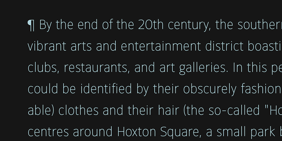 Emphasizing the favorited Hoxton North font family.