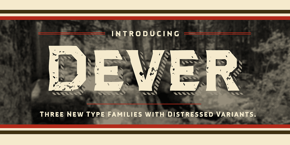 Dever’s brute, industrial lines are rounded up in this new typeface from Jeremy Dooley.