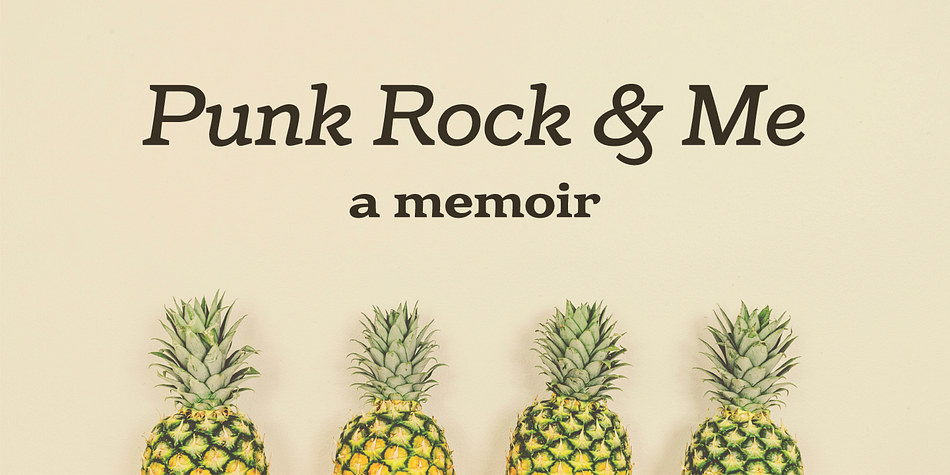 Displaying the beauty and characteristics of the Eroika Slab font family.