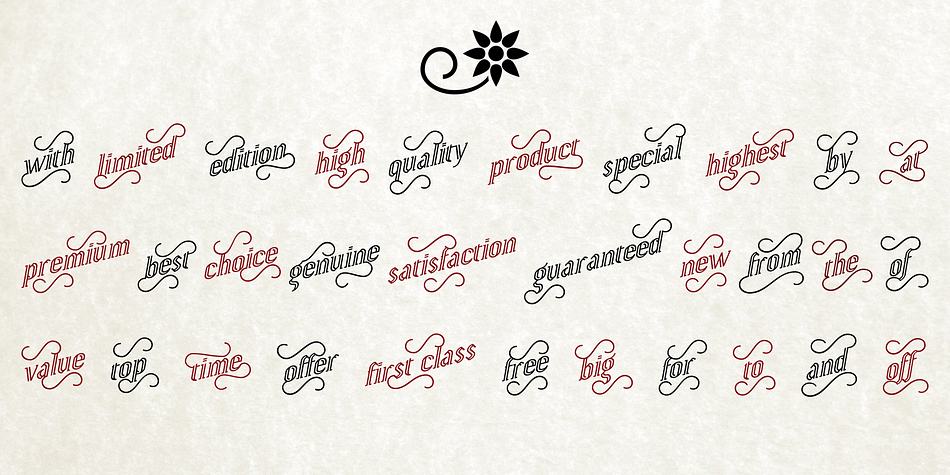 Yapa font family sample image.