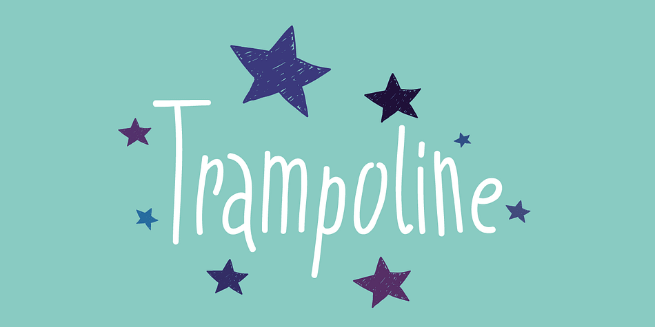Trampoline is neat handwriting typeface inspired by requests I