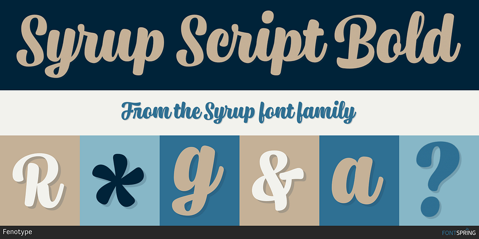 Syrup Script Bold Font