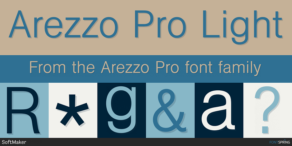 Arezzo Pro Light Font