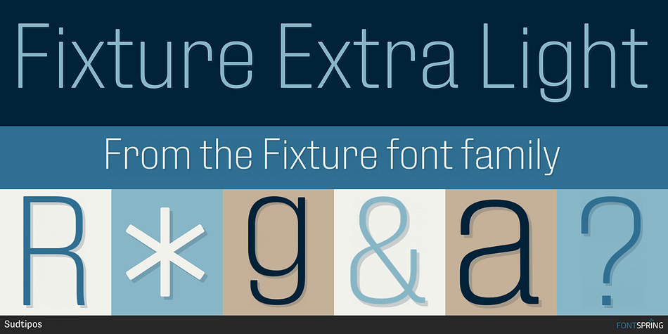 Fixture Extra Light Font
