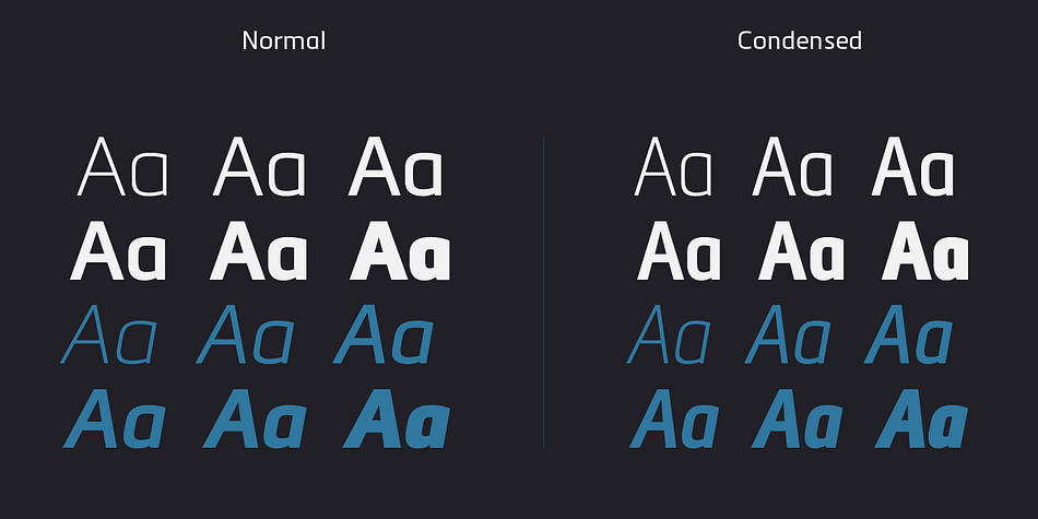 It has six versatile weights from Air to Black with an alternative glyph set to improve its use in different graphic contexts.