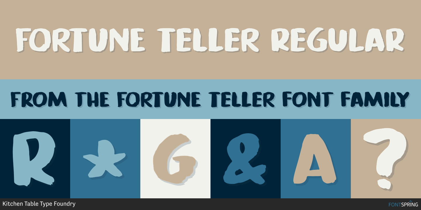 Fonts similar to Fortune Teller