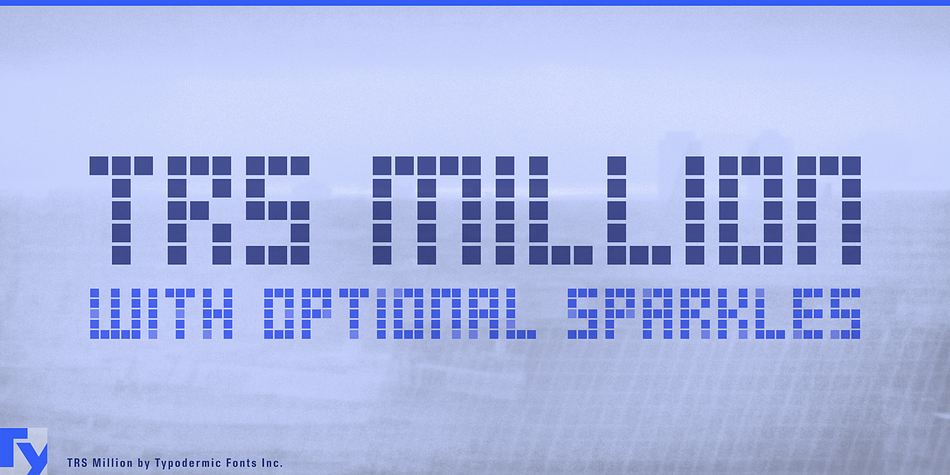 TRS-Million is a serious, digital headline font.