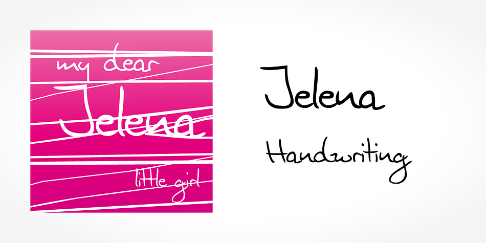 Digitized handwriting fonts are a perfect way to give documents the “very special touch”.