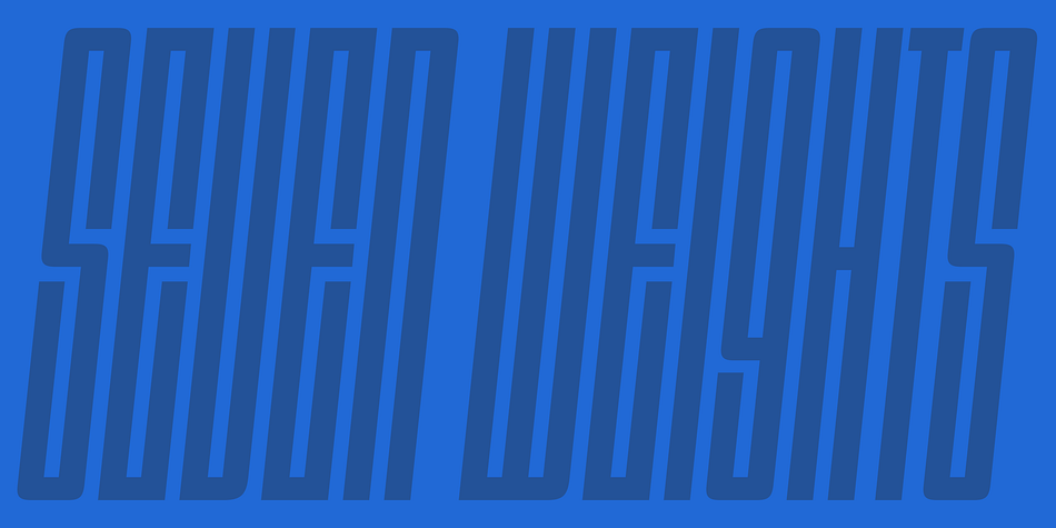 In 2011, Blackout had evolved into this Dimensions font family of seven weights with roman and italics.