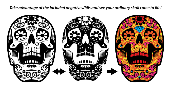 ABTS Day of the Dead is a a two font family.