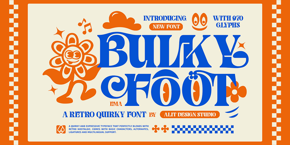 Bulky Foot Font
