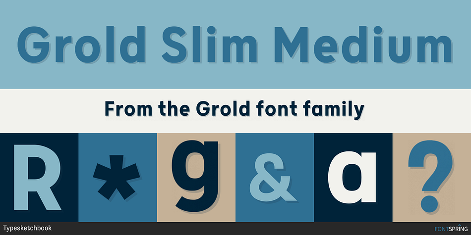 Grold Slim Medium Font