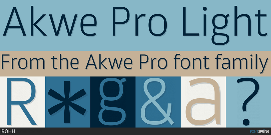 Akwe Pro Light Font