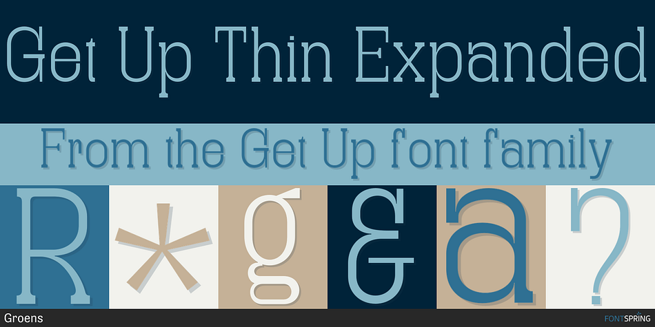 Get Up Thin Expanded Font