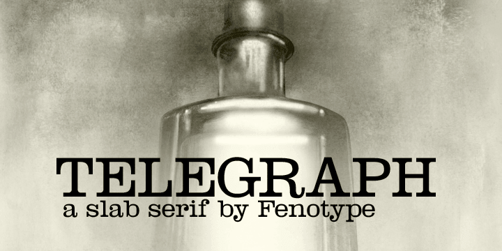 Displaying the beauty and characteristics of the Telegraph font family.