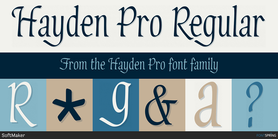 Hayden Pro Regular Font