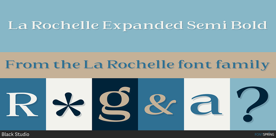 La Rochelle Expanded Semi Bold Font