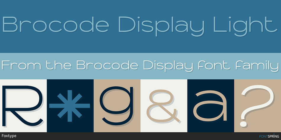 Brocode Display Light Font