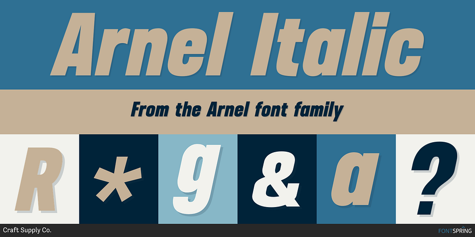 Arnel Italic Font
