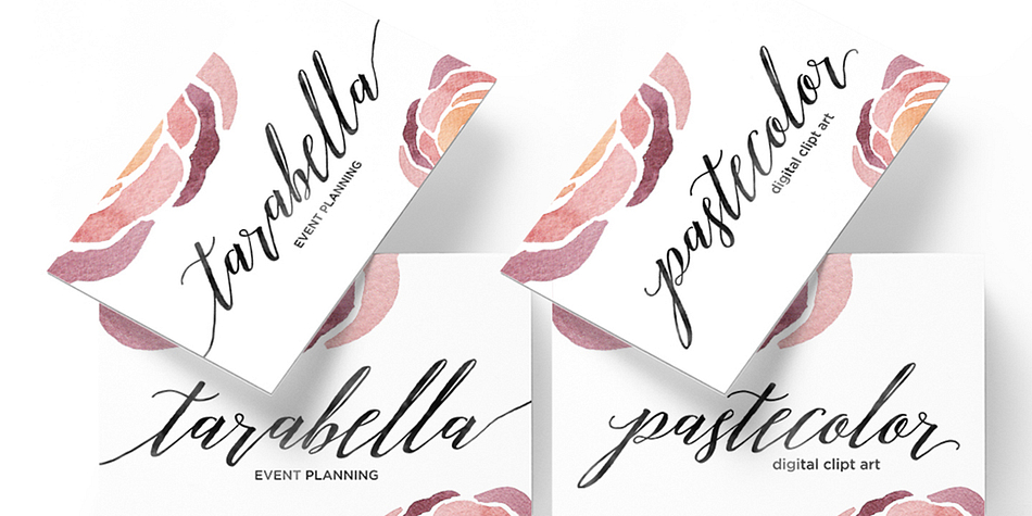 Michaela Script is modern hand brushed script, organic, fun with dancing baseline.