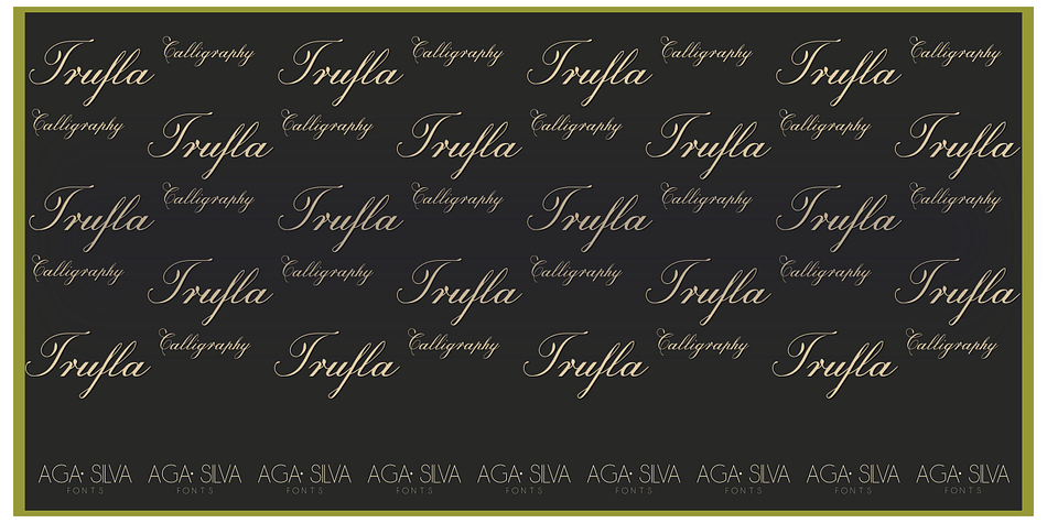 Highlighting the Trufla font family.