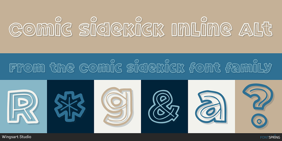 Comic Sidekick Inline Alt Font