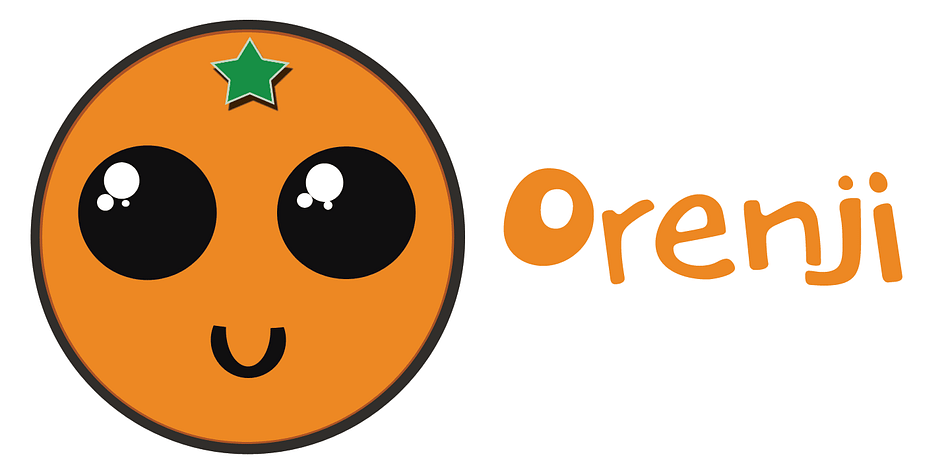 Orenji is the Japanese word for Orange: it is a phonetic translation of the English word.