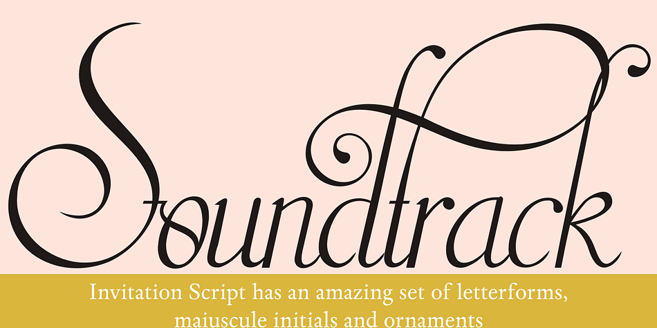 Embedded in the regular fonts are additional sets of letters.