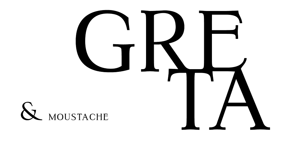 Displaying the beauty and characteristics of the Greta font family.