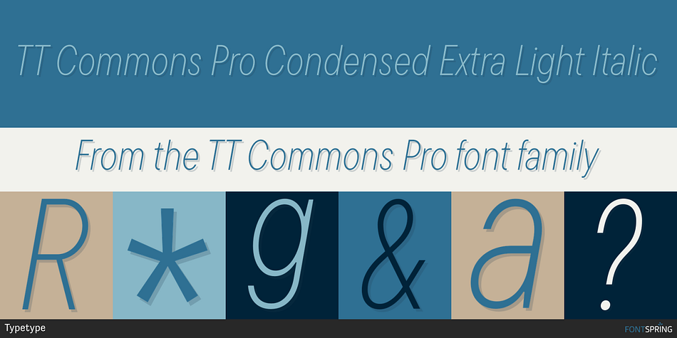 TT Commons Pro Condensed Font
