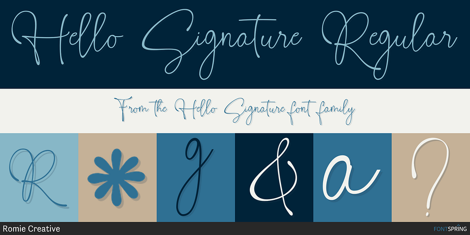 Hello Signature Regular Font