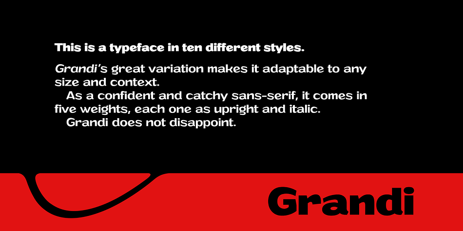 Carefully designed by Måns Grebäck, this typeface