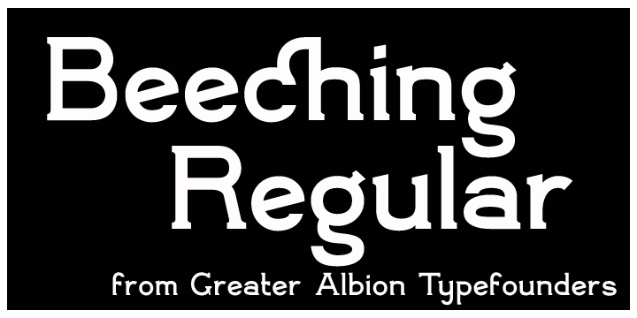 Beeching is a family of six typefaces designed to combine extreme legibility with a hint of retrospective character.