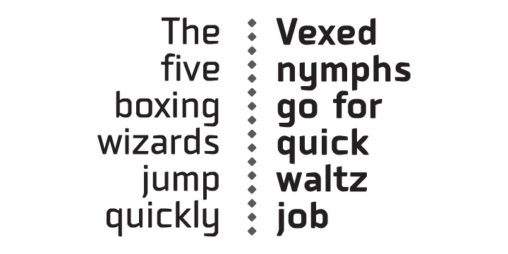 Highlighting the Maza font family.
