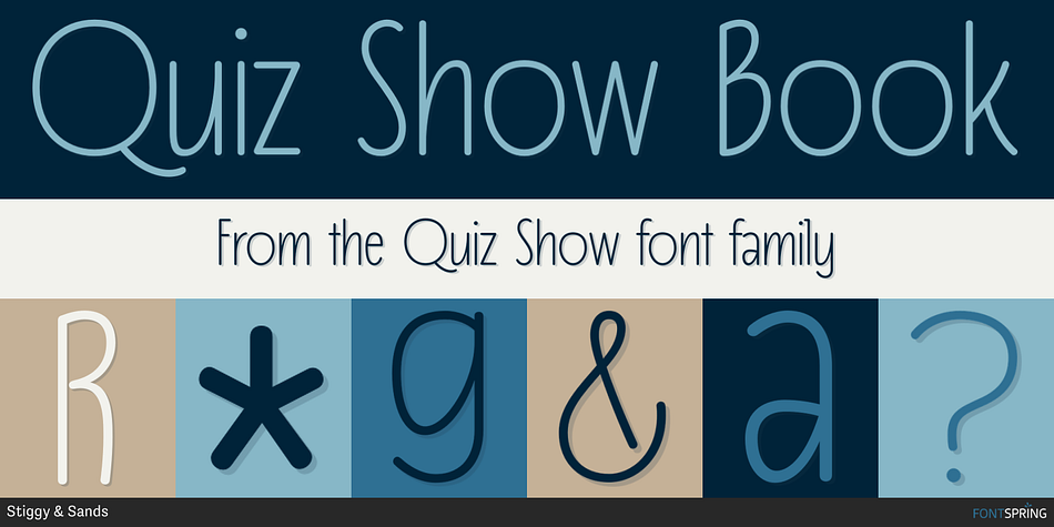 Quiz Show Book Font