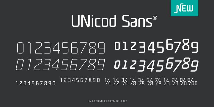 Emphasizing the popular Unicod Sans font family.