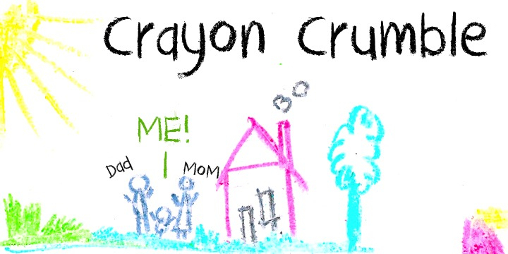 Crayon Crumble is exactly what it reads on the package: it was made using cheap crayons, since the cheapies crumble a lot.