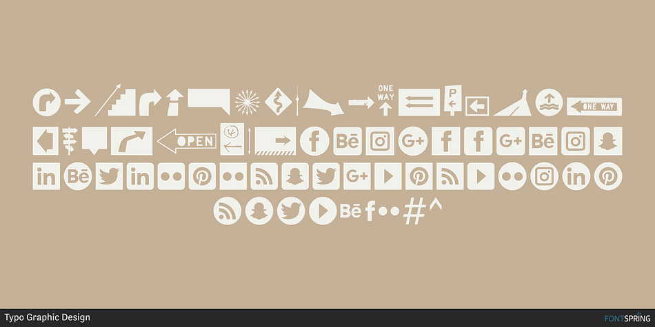 Icons Dingbats Symbols Set Regular Font