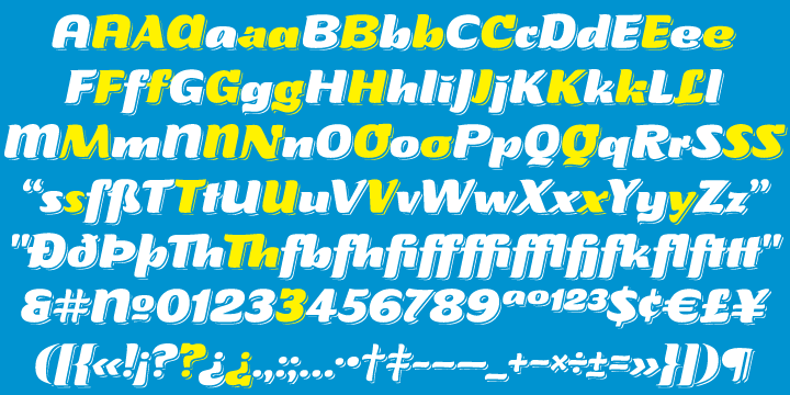 Just as great for packaging as they are for ads, posters, book and magazine covers, both Tabarnak and Tabarnouche come with about 600 characters, including tons of alternates, and support for the majority of Latin-based languages.