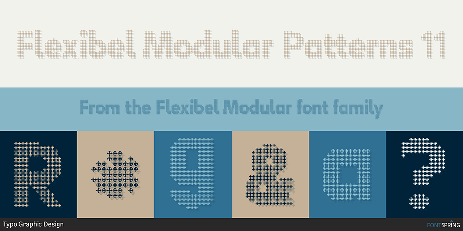 Flexibel Modular Patterns 11 Font