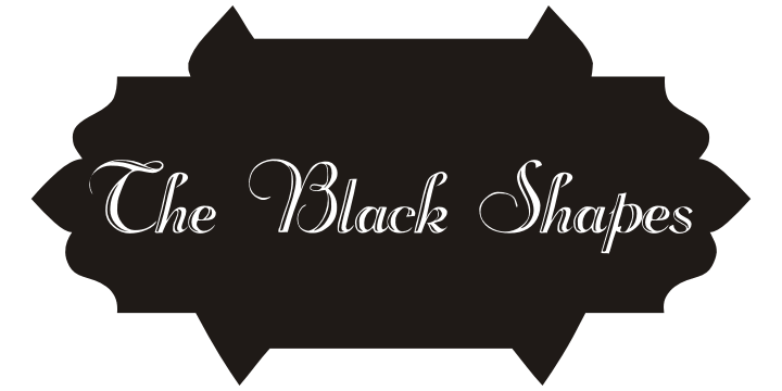 Displaying the beauty and characteristics of the The Black Shapes font family.