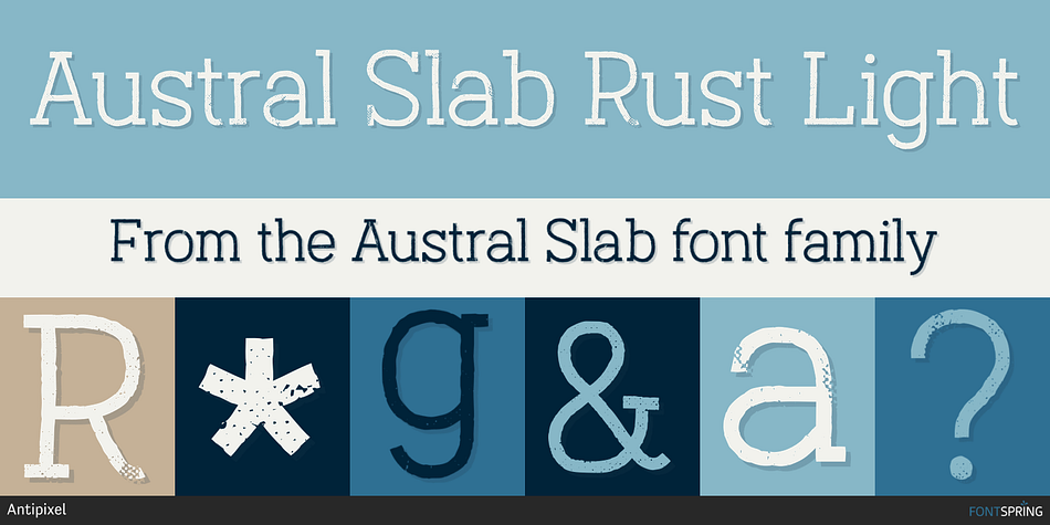 Austral Slab Rust Light Font