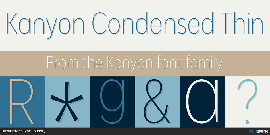 Kanyon Condensed Thin Font