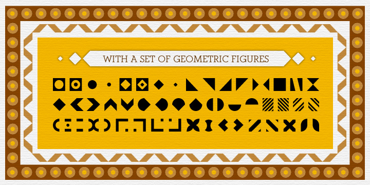 Paralex font family example.