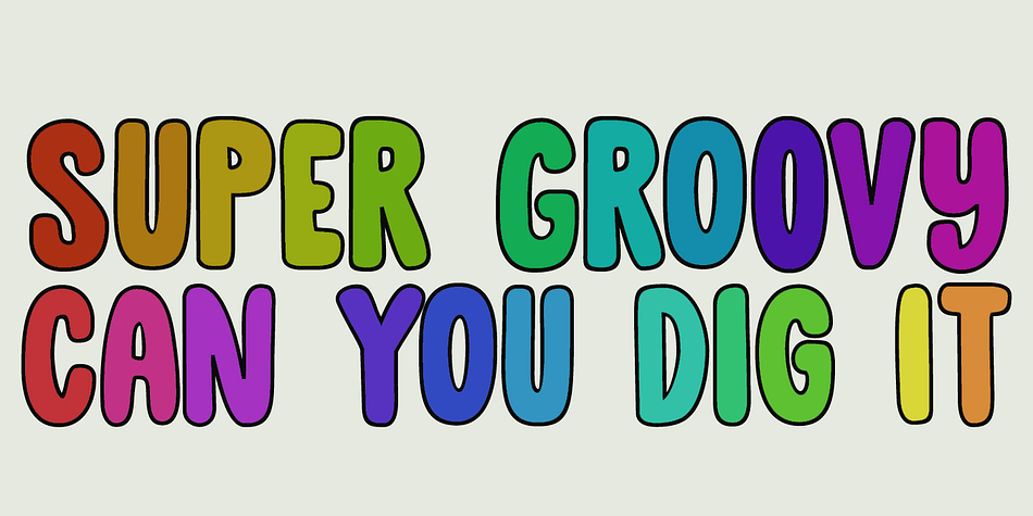 This ultra groovy font will funk up your designs 4-sho.