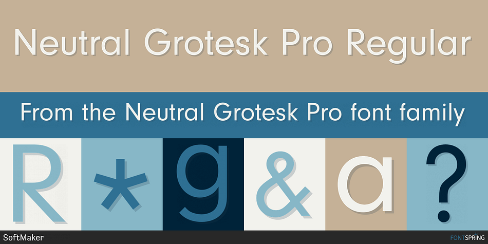 Neutral Grotesk Pro Regular Font