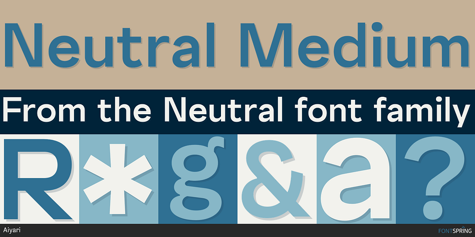 Neutral Medium Font