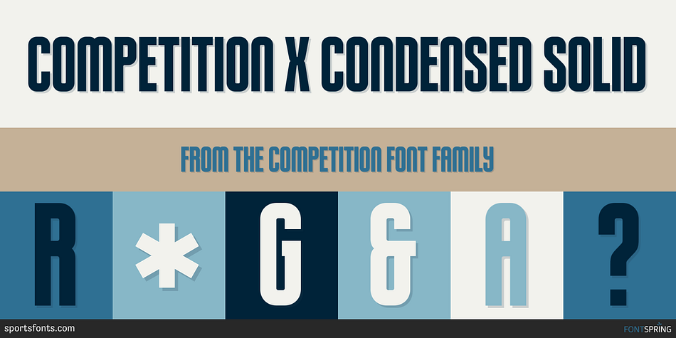 Competition X Condensed Solid Font