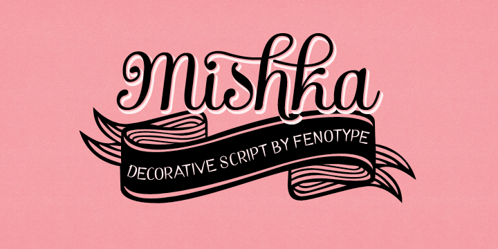 Displaying the beauty and characteristics of the Mishka font family.