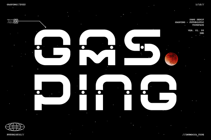 Gasping Italic Font